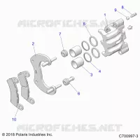 BRAKES, REAR CALIPER