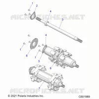 DRIVE TRAIN, JACKSHAFT AND DRIVE SHAFT