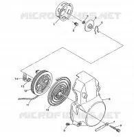RECOIL STARTER 500 INDY 0982764(A)(B) AND EUROPEAN 500 INDY E982764A (4942104210D001)
