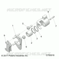 REAR BRAKE CALIPER