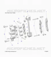 BRAKES, FRONT BRAKE CALIPER