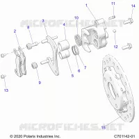 BRAKES, REAR CALIPER