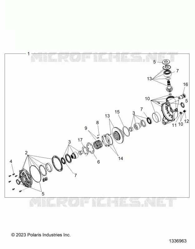 DRIVE TRAIN, FRONT GEARCASE