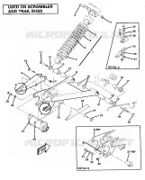 SWING ARM WELDMENT AND  REAR SHOCK ASSEMBLY (4911701170032A)