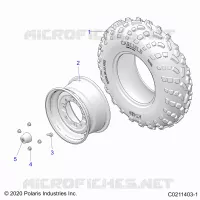 WHEELS, FRONT TIRE