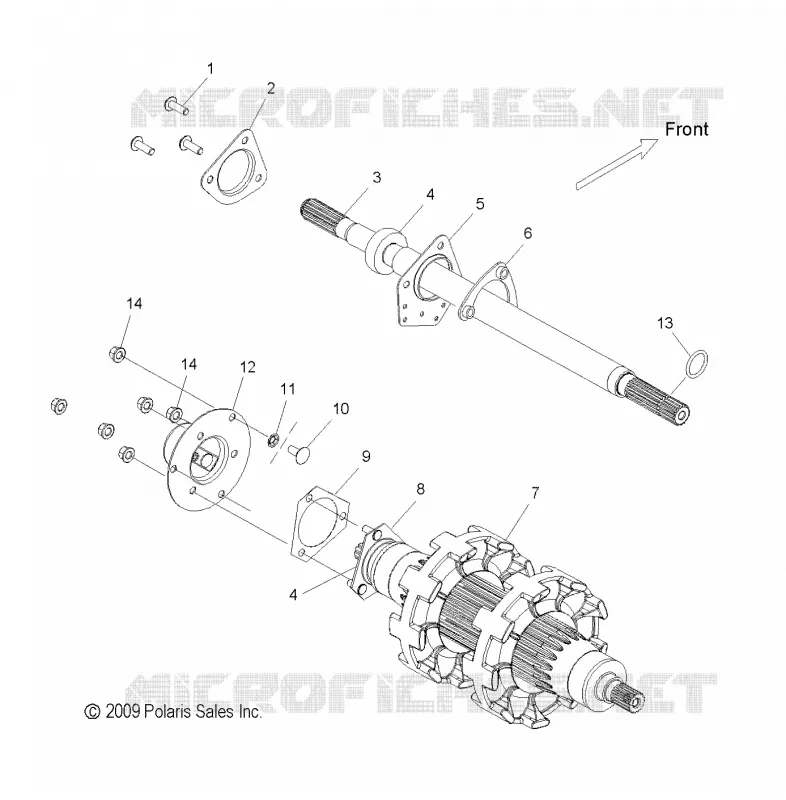 DRIVE TRAIN, JACKSHAFT AND DRIVE SHAFT