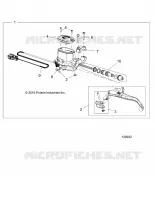 FRONT BRAKE BRAKE LEVER AND MASTER CYLINDER
