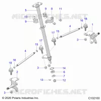 STEERING, STEERING POST  AND TIE ROD ASM