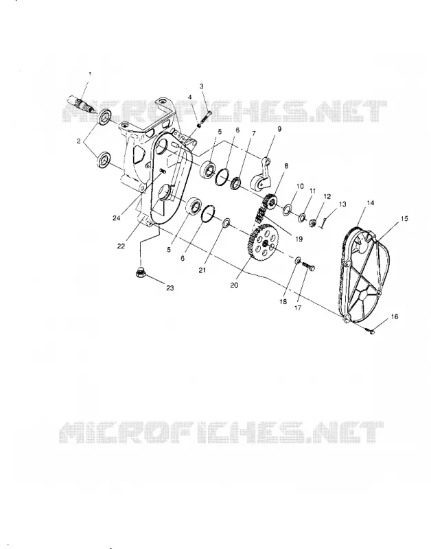 CHAINCASE ASSEMBLY SPORT 0950443, SPORT TOURING 0950243  AND EUROPEAN SPORT (4928822882B009)