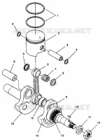 PISTON   CRANKSHAFT STARLITE GT 0943127 (49250125010035)