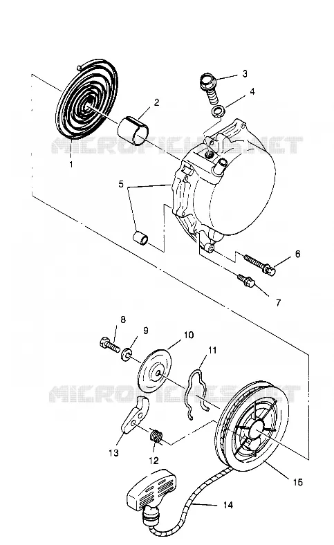 RECOIL STARTER  2X4 300 W957530 (4930053005C013)