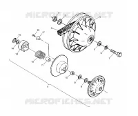 DRIVEN CLUTCH XPRESS 300 W97CA28C AND  XPRESS 400L W97CA38C (4939603960C006)