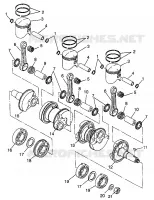 PISTON   CRANKSHAFT STORM 0975782, STORM S.E. H975782, EUROPEAN STORM S.E (4937823782D003)
