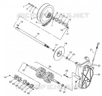 DRIVE TRAIN 700 RMK 0970966, 700 SKS 0970566, AND EUROPEAN 700 SKS E970566 (4938573857B009)