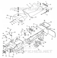 TUNNEL AND SEAT ASSEMBLY LITE 0943433,STARLITE 0943427 AND  LITE DELUXE 094 (4924992499001A)