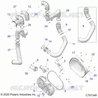 DRIVE TRAIN, CLUTCH COVER AND DUCTING