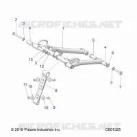 SUSPENSION, FRONT TORQUE ARM