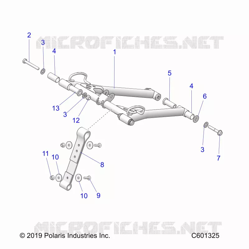 SUSPENSION, FRONT TORQUE ARM
