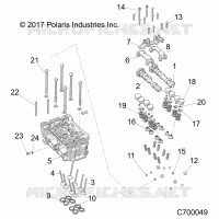 ENGINE, CYLINDER HEAD AND VALVES