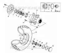 FRONT WHEEL ASSEMBLY 4X4 250 W938127 (4924042404014A)
