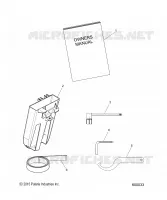 REFERENCES, OWNERS MANUAL, BELT HOLDER, TOOLS