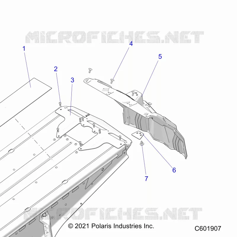 CHASSIS, REAR CLOSEOFF AND SNOWFLAP