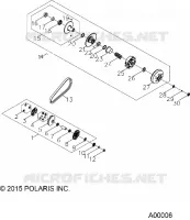 DRIVE TRAIN, PRIMARY  AND SECONDARY CLUTCHS