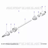 DRIVE TRAIN, REAR DRIVE SHAFT