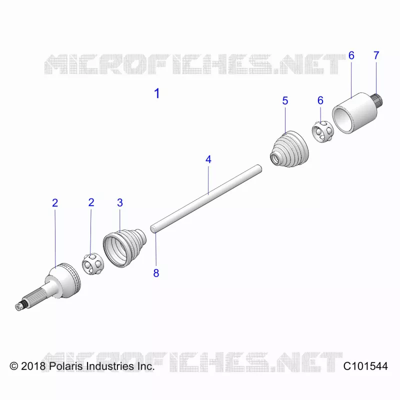 DRIVE TRAIN, REAR DRIVE SHAFT