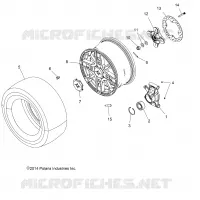 WHEELS, REAR AND HUB