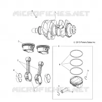 ENGINE, CRANKSHAFT AND PISTON