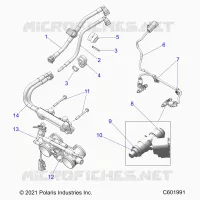 FUEL SYSTEM, RAIL, LINES AND THROTTLE BODY