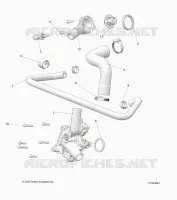 ENGINE, WATERPUMP AND BYPASS