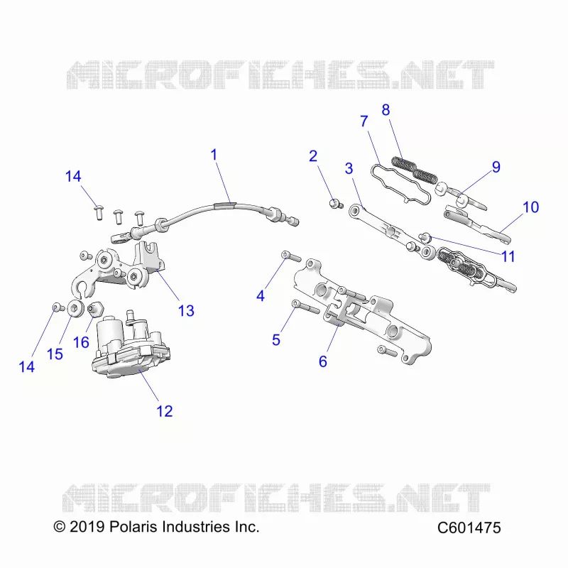 ENGINE, EXHAUST VALVE ASM. AND ACTUATOR