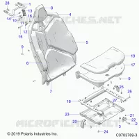 SEAT ASM., REAR, PREMIUM/DELUXE