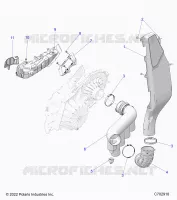 DRIVE TRAIN, CLUTCH COVER DUCTING