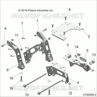 CHASSIS, MOUNTING, FRONT GEARCASE