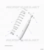 SUSPENSION, REAR SHOCK MOUNTING