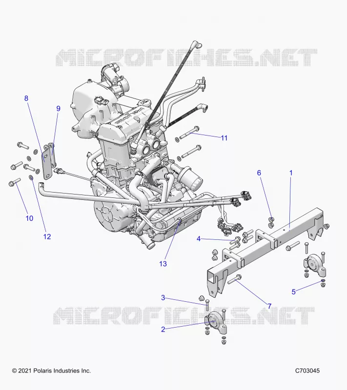ENGINE, MOUNTING