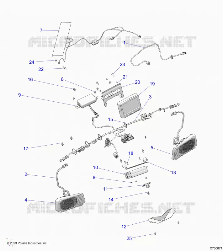 ELECTRICAL, DASH COMPONENTS, RIDE COMMAND