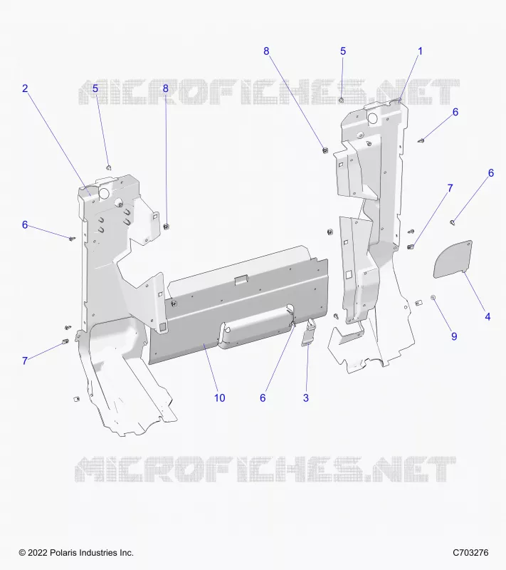 REAR BODYWORK CLOSEOFF, SIDE PANELS