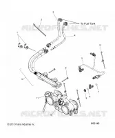 FUEL SYSTEM, RAIL, LINES AND THROTTLE BODY
