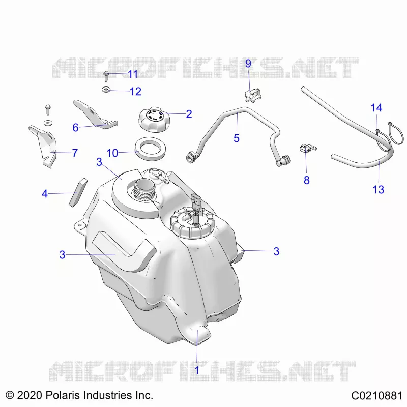 FUEL SYSTEM, FUEL TANK ASM.
