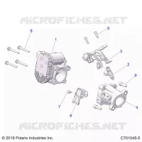 ENGINE, THROTTLE BODY AND FUEL RAIL