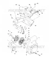 BLOWER HOUSING AND RECOIL STARTER  SUPERTRAK (4917131713027A)
