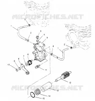 OIL PUMP ASSEMBLY SPORT 0950443, SPORT TOURING 0950243  AND EUROPEAN SPORT (4928822882D002)