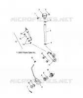 REAR MASTER CYLINDER   FOOT PEDAL