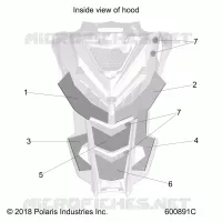 HOOD FOAM/FIBER