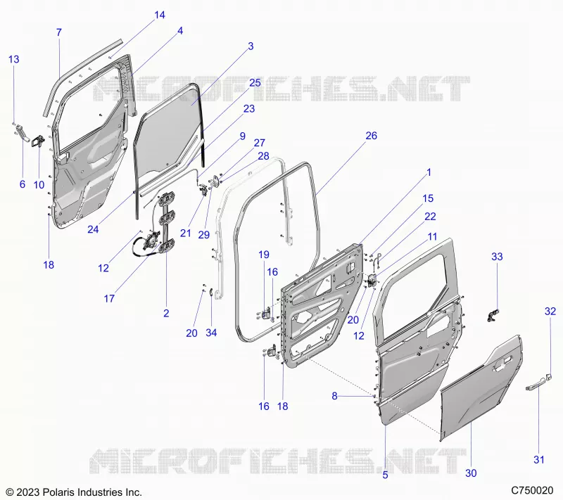 DOORS ASSEMBLY, FRONT