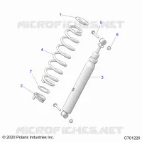 SUSPENSION, REAR SHOCK MOUNTING
